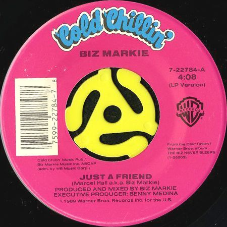 BIZ MARKIE / JUST A FRIEND (45's) - Breakwell Records