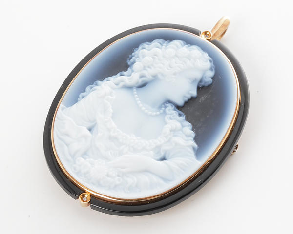 Gerhard Schmidt(ゲルハルド・シュミット)K18YG ブローチ カメオ｜郡山