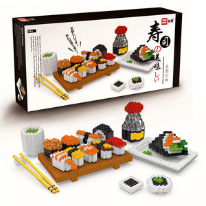 Wise Hawk Sushi Set Nanoblock | 2341 – BrickMeUpScottie