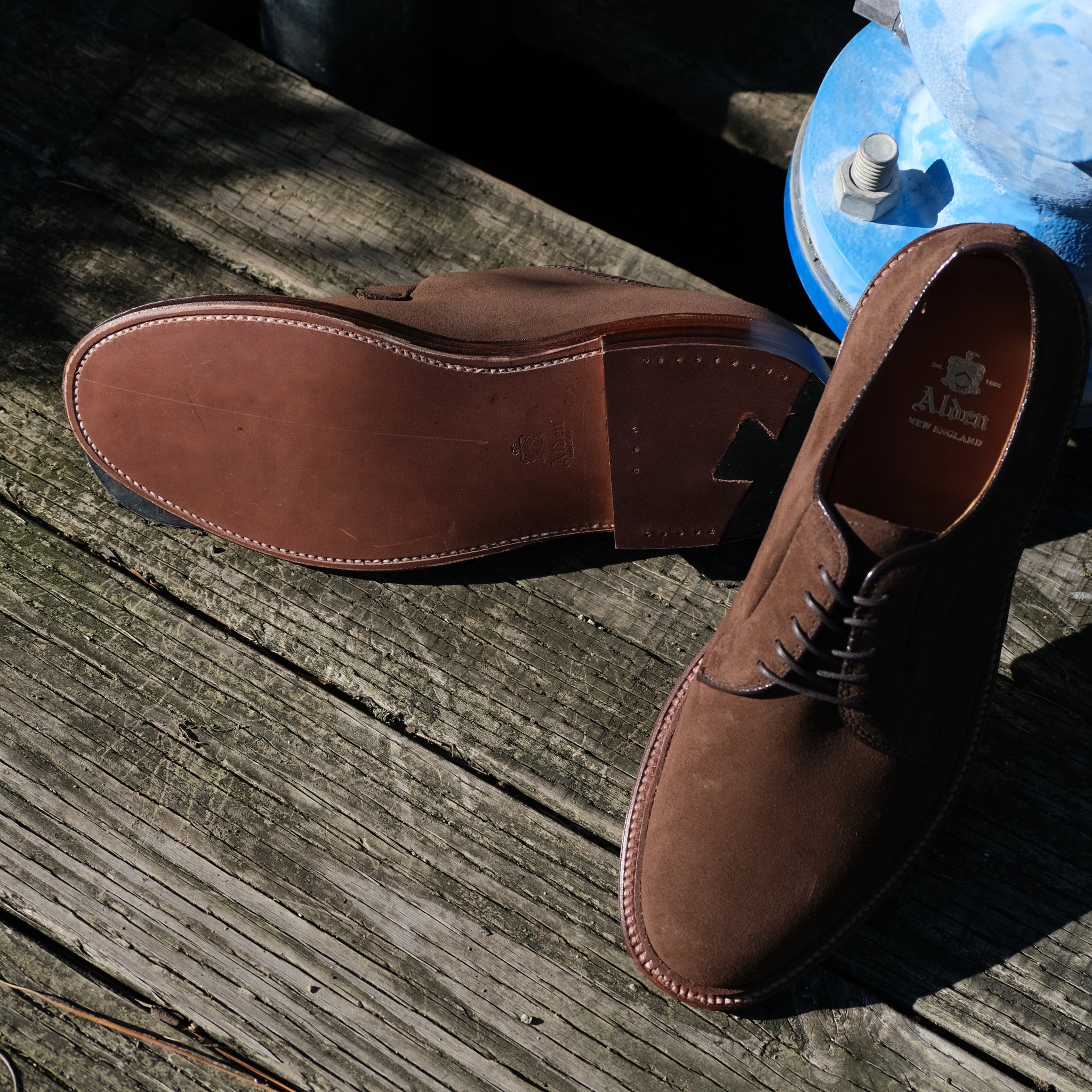 Alden Dark Brown Suede PTB – BROGUE