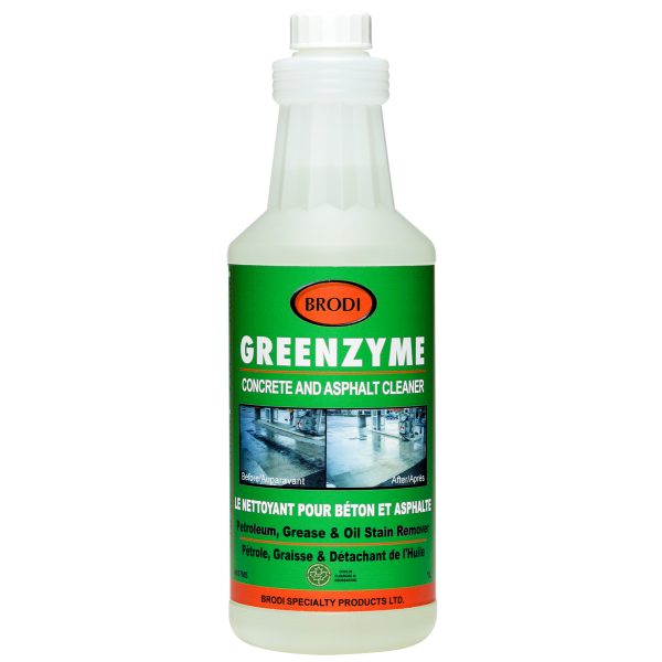 Greenzyme-Concrete & Asphalt, Liquid Enzyme Cleaner removes