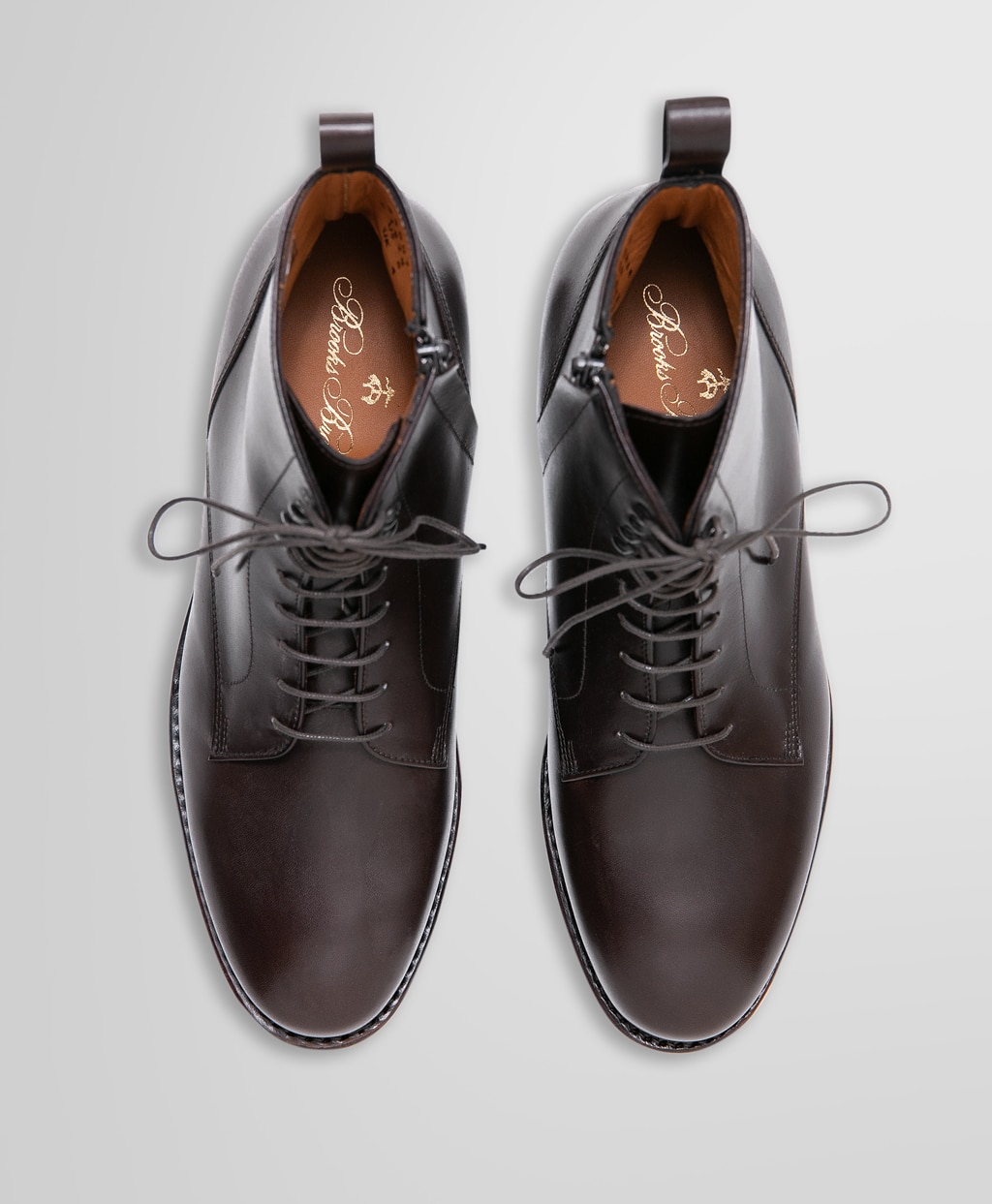 カーフレザー レースアップ ショートブーツ | Brooks Brothers Japan
