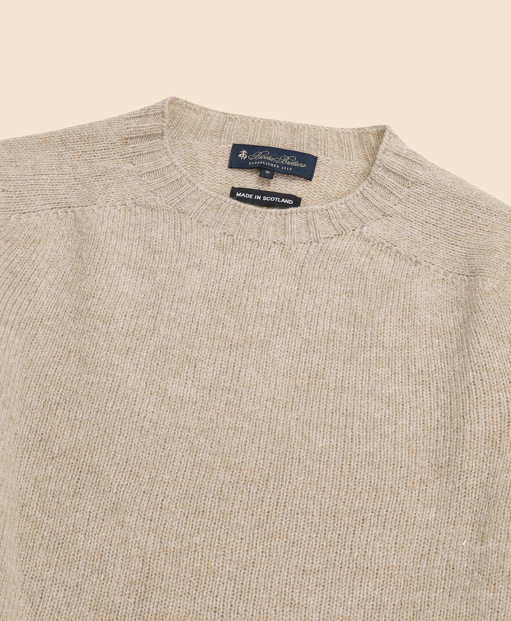 シェットランドウール クルーネックセーター Made in UK | Brooks