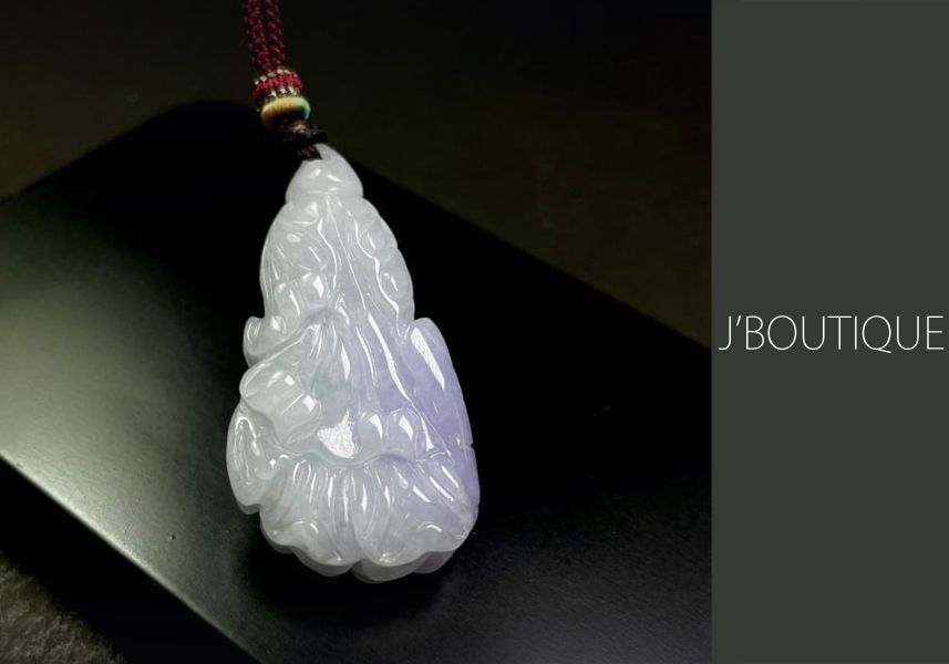 ミャンマー産天然無処理翡翠 白菜 植物 ペンダント 手石 オーナメント