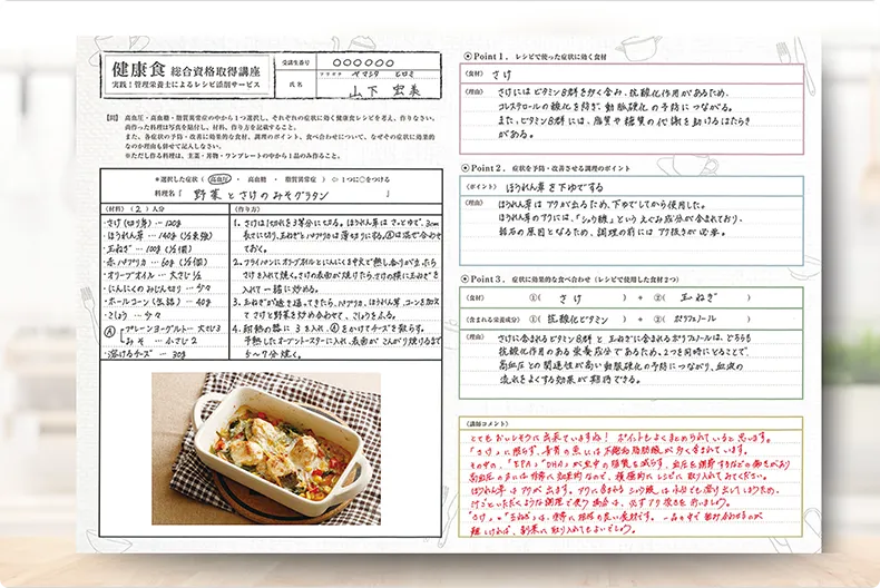 健康食総合資格取得講座｜通信教育講座・資格のキャリカレ