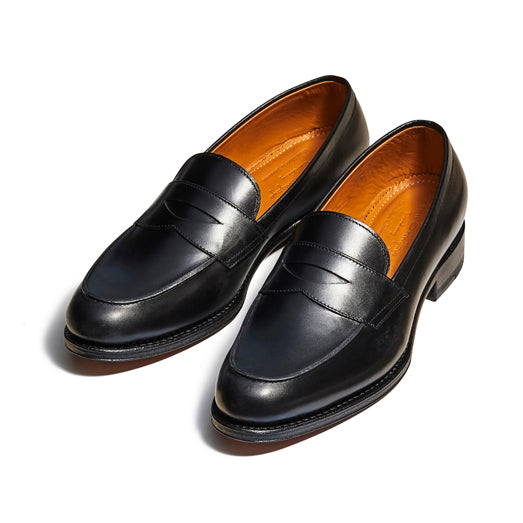 ローファー | 98610 Seram / BLACK CALF (LEATHER SOLE) - Jalan Sriwijaya