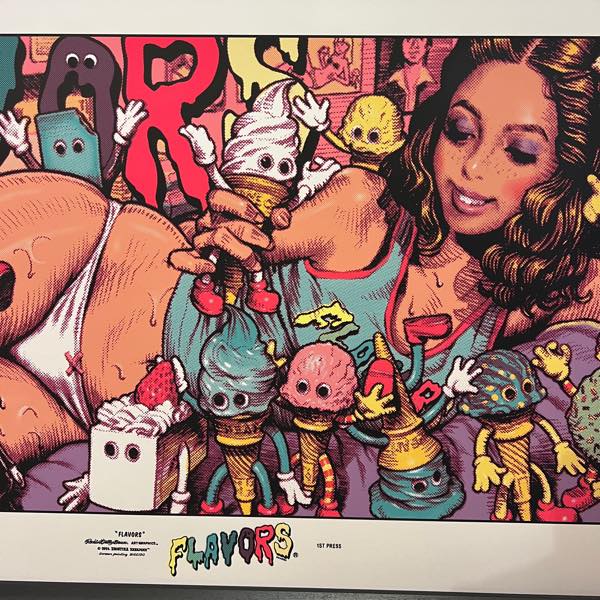 FLAVORS x Rockin'Jelly Bean Screen Print フレーバーズ ロッキン