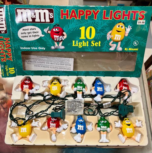 m&m's エムアンドエムズ ホリデー ハッピーライト 10連ストリング