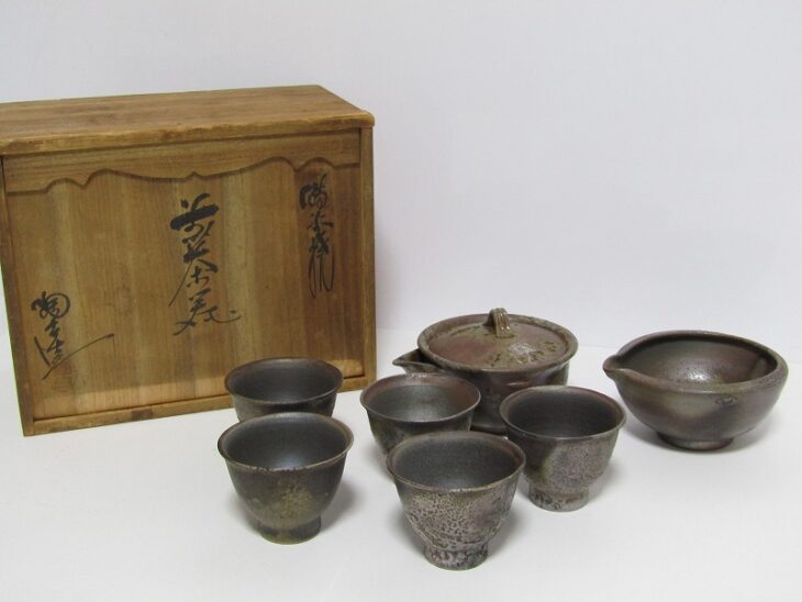 備前焼 小西陶古の宝瓶 湯冷 煎茶碗などの煎茶道具、三味線、仏像など
