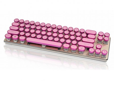 タイプライターがパンクに変身。ピンク色した奇抜なレトロ風コンセプト