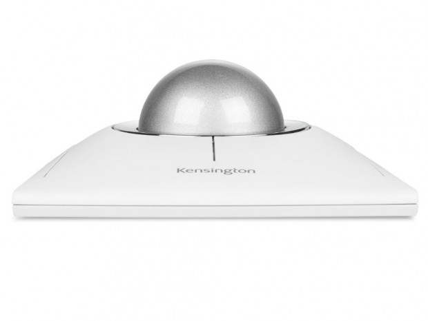 リサイクル素材を採用するホワイトカラーのワイヤレストラックボールが