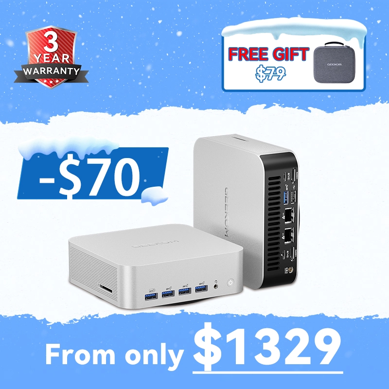 GEEKOM A6 Budget Mini PC - AMD Ryzen 7 6800H & Radeon 680M GPU