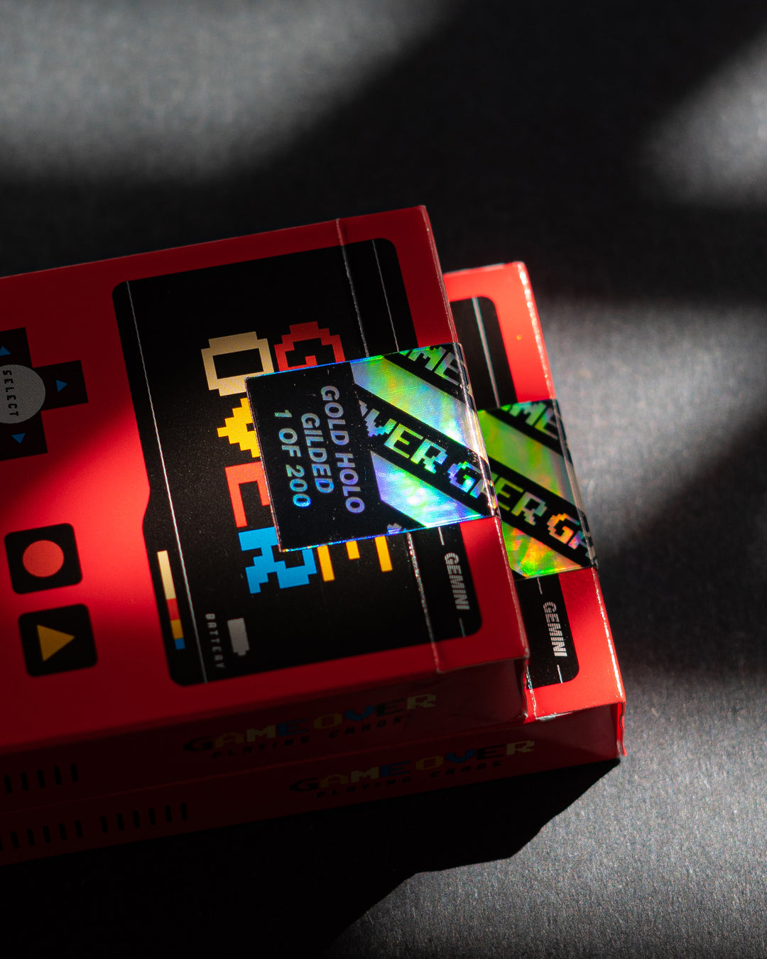 Game Over Red GOLD HOLO GILDED – Gemini Decks