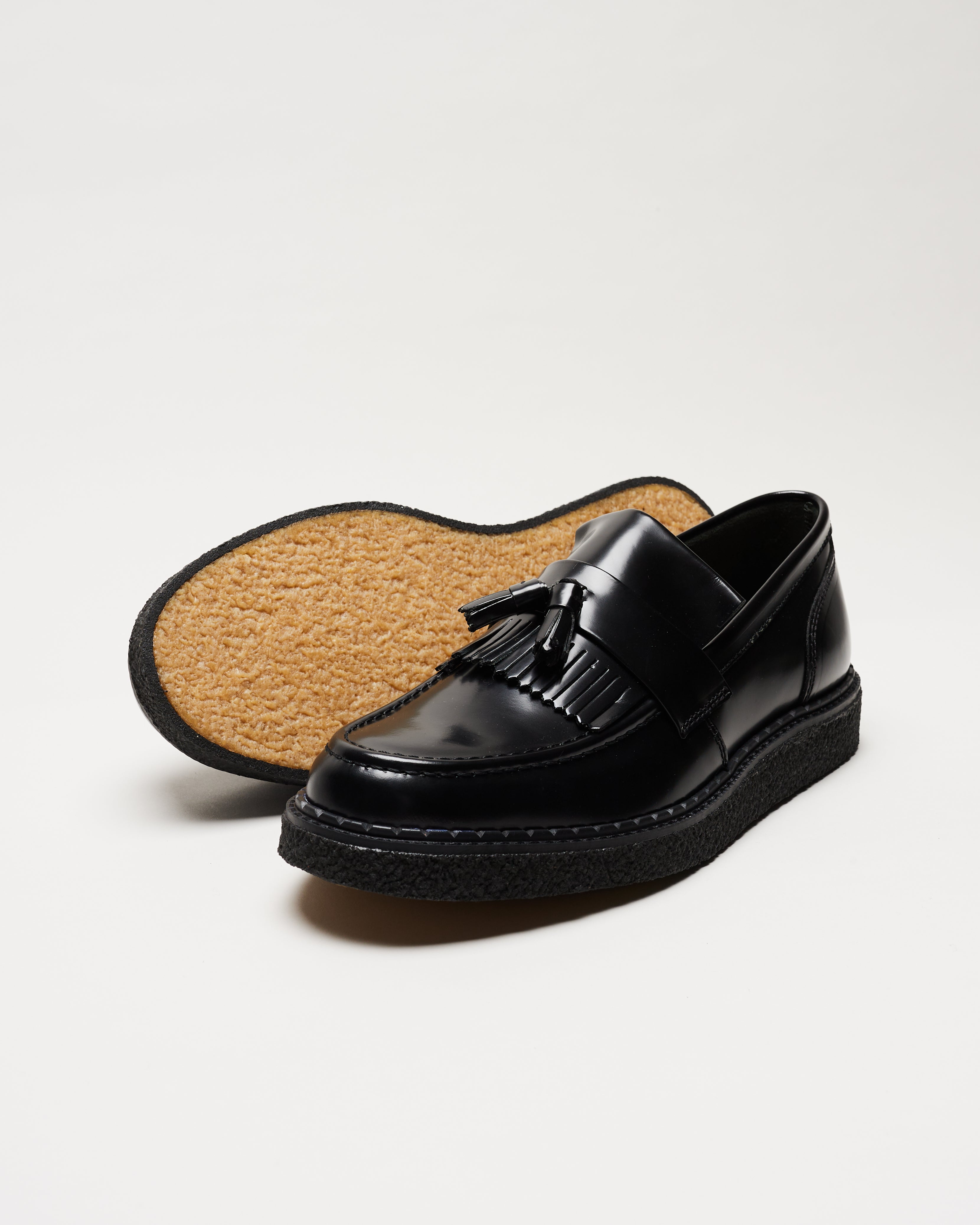 Fred Perry Tassel Loafer Black – George Cox
