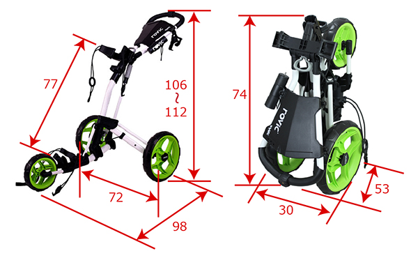 ジオテックゴルフ公式通販サイト / ロビック RV2L プッシュカート