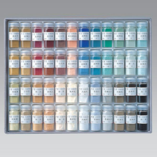 鳳凰 岩絵具 48色セット天平【天然】 【画材の通販は画材販売.jp】