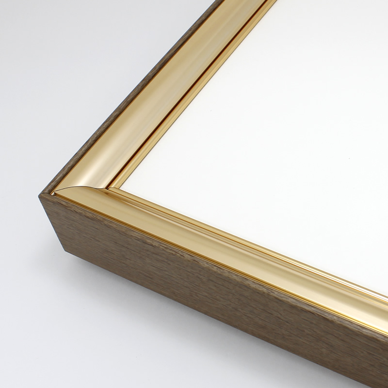 額縁販売.jp / 出展仮額 CD-88 ゴールドココア 面金(ゴールド)付