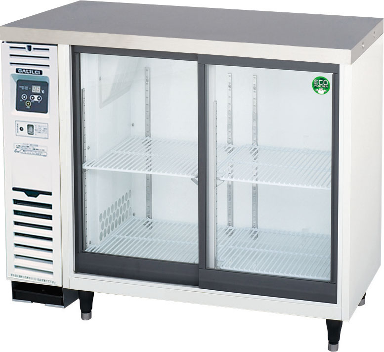 LGU-090REX - スライド扉小型冷蔵ショーケース（コールドテーブル