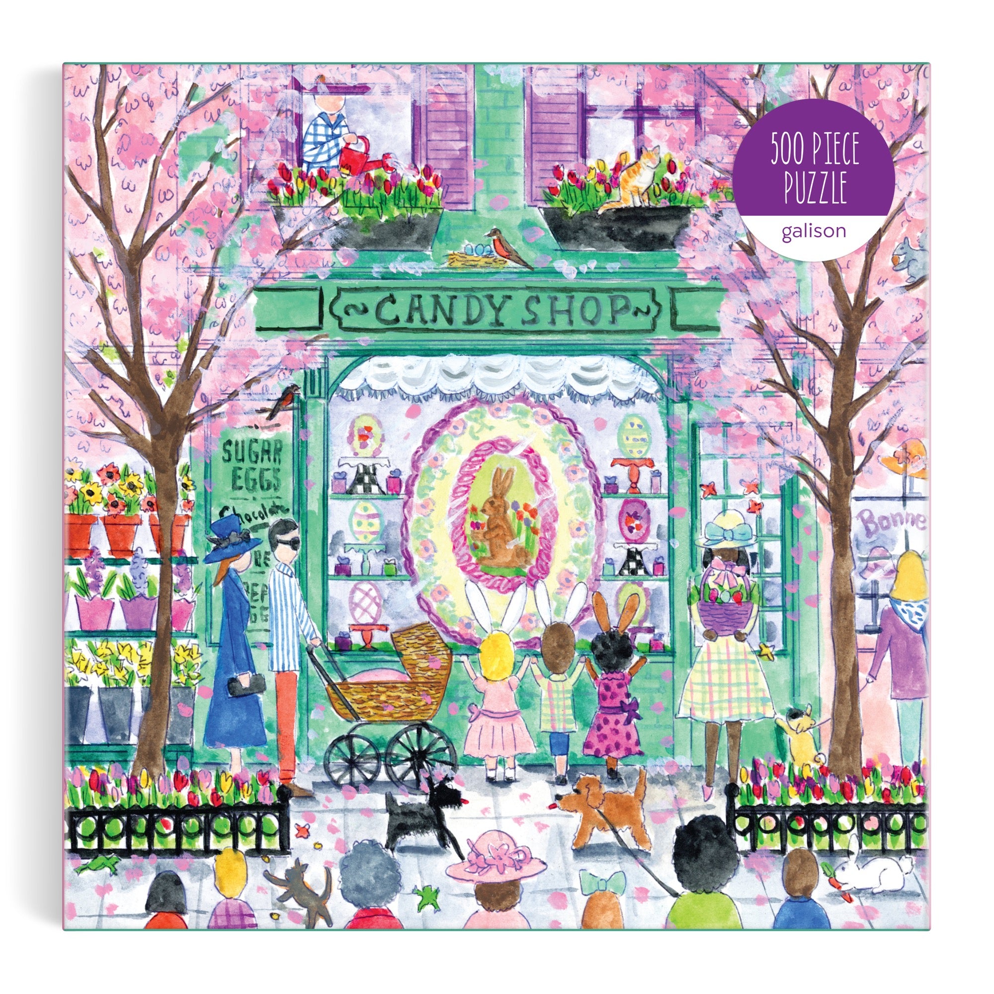 Michael Storrings Easter Candy Shop 500 Piece Puzzle – Galison
