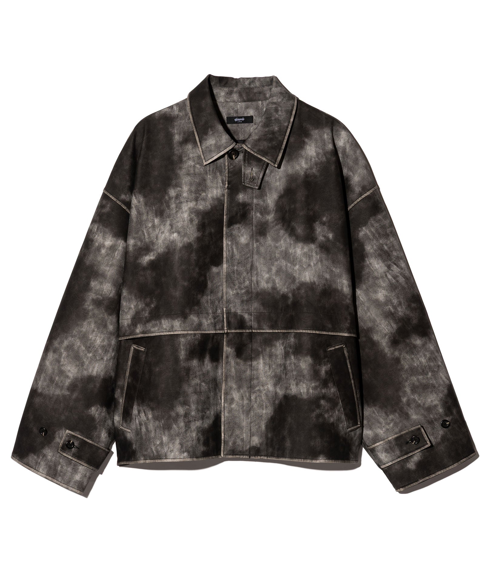 GB0126/JKT08 : Oversize Synth Leather Blouson / オーバーサイズ