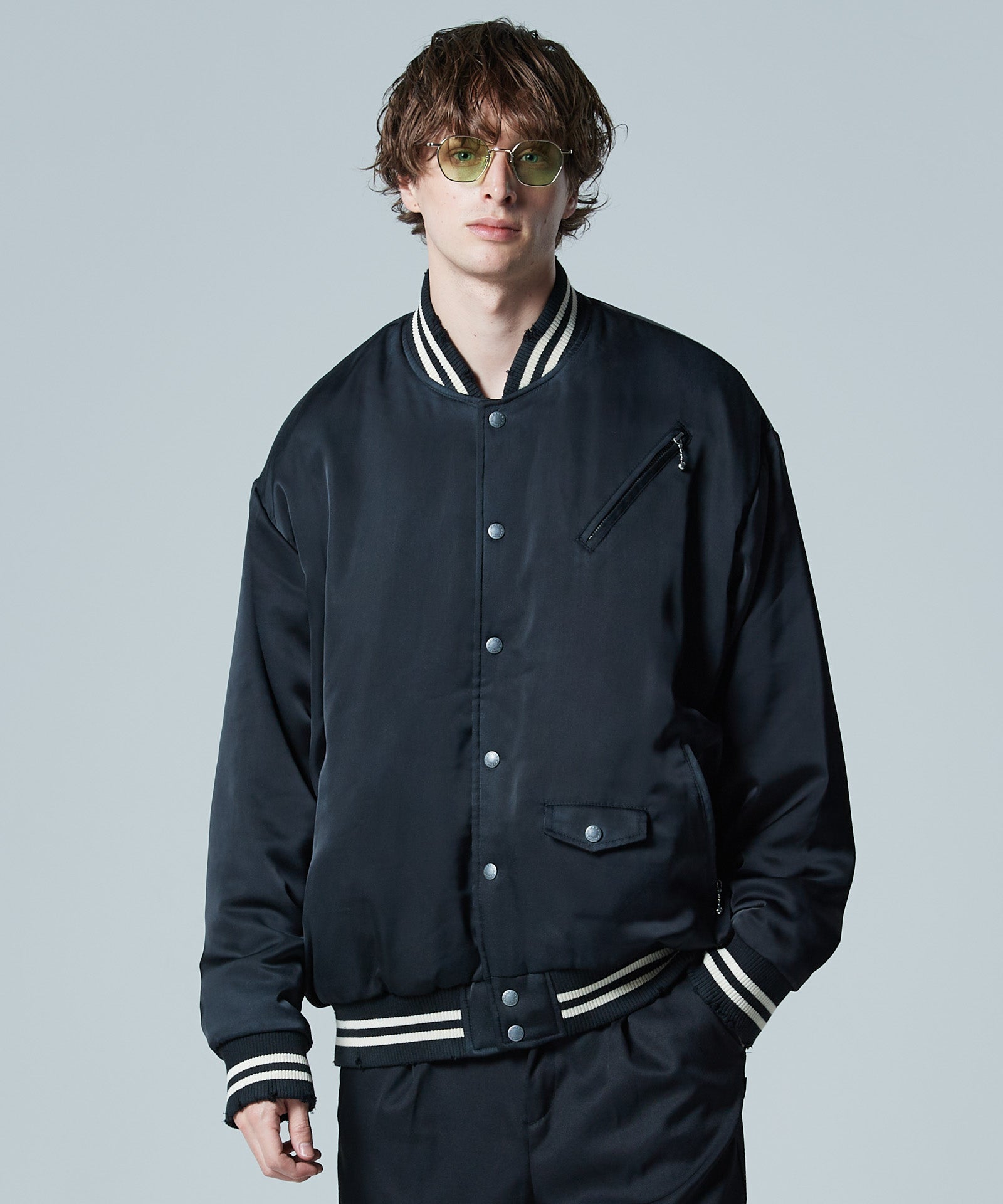 GB0424/JKT22 : Zip Pocket Stadium Jumper / ジップポケット