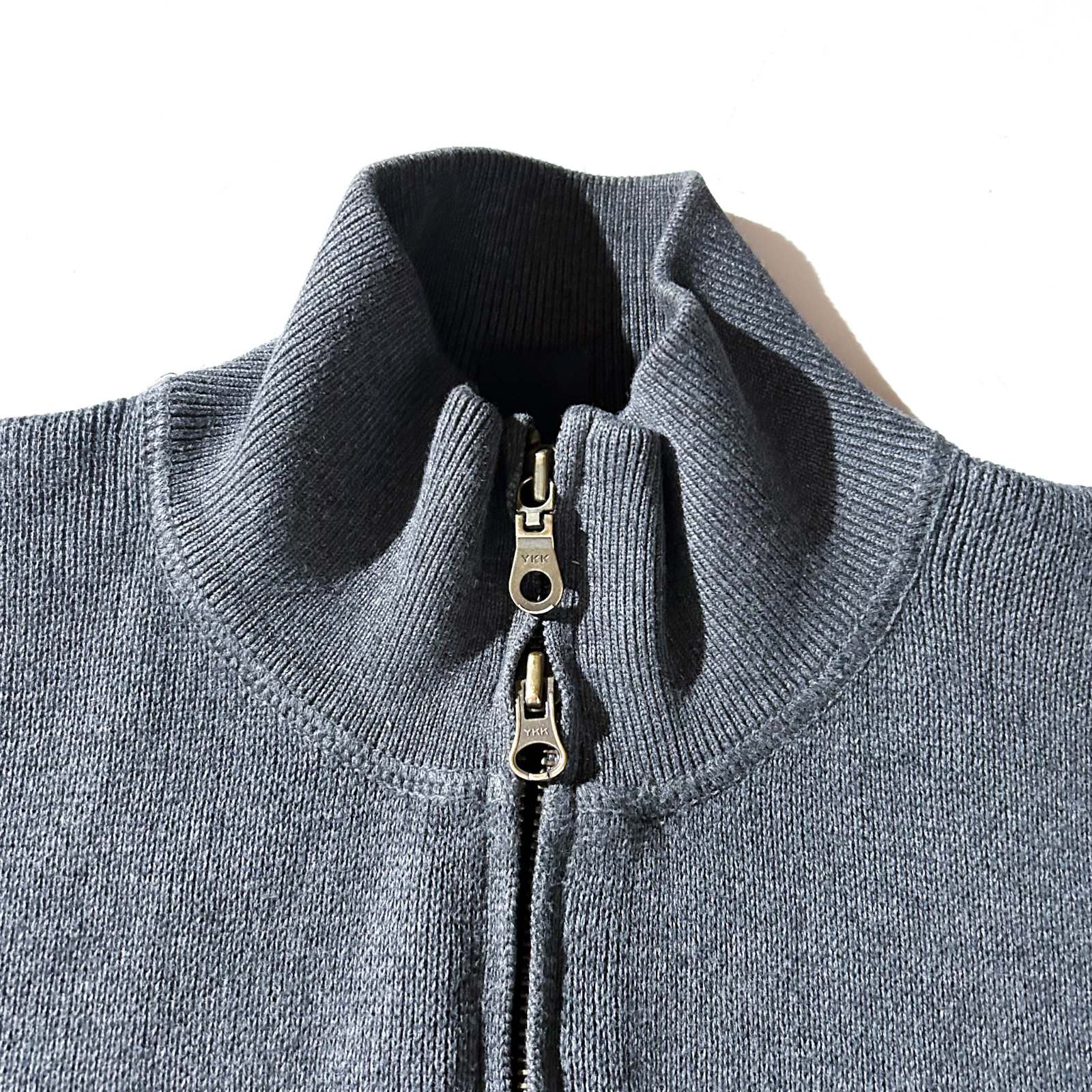 古着–00's GAP ダブルジップ ドライバーズ ニット セーター – 【古着