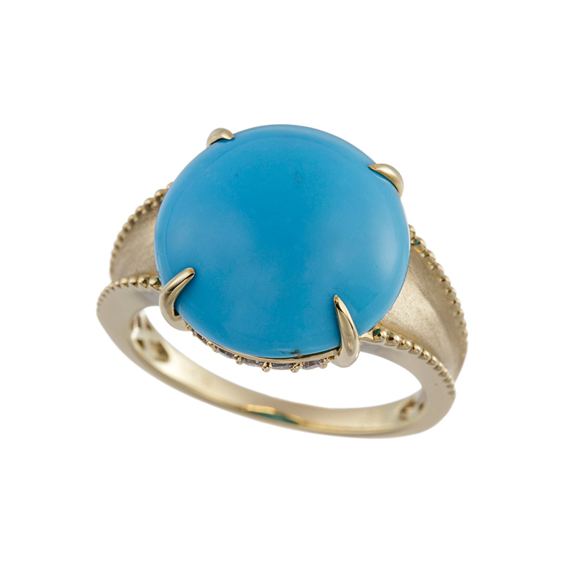 GSTV K18YG スリーピングビューティーターコイズ(スタビライズ