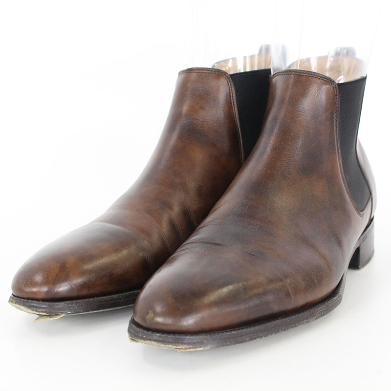 ジョンロブ JOHNLOBB TUDOR /チューダー サイドゴアレザーブーツ の