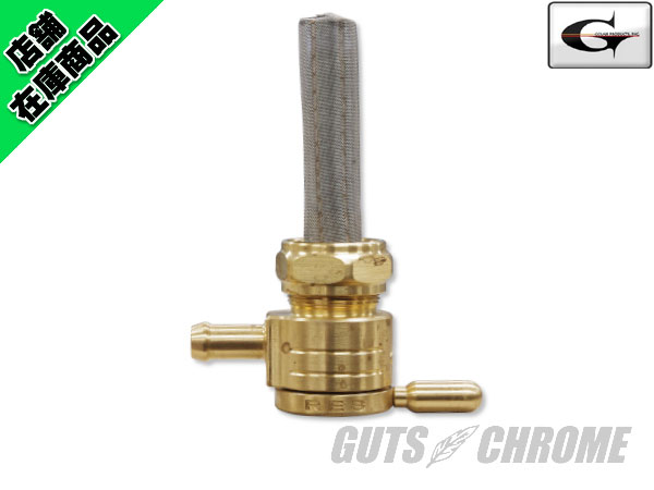 ○GOLAN クリックスリックガスコック 22mmナット ブラス ストレート｜Z