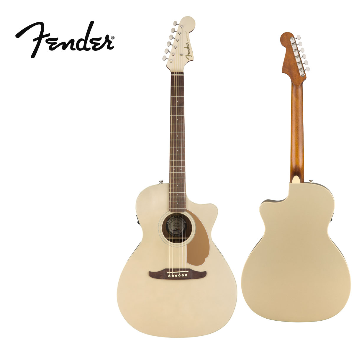 Fender AcousticNewporter Player -Champagne-【エレアコ】【Web