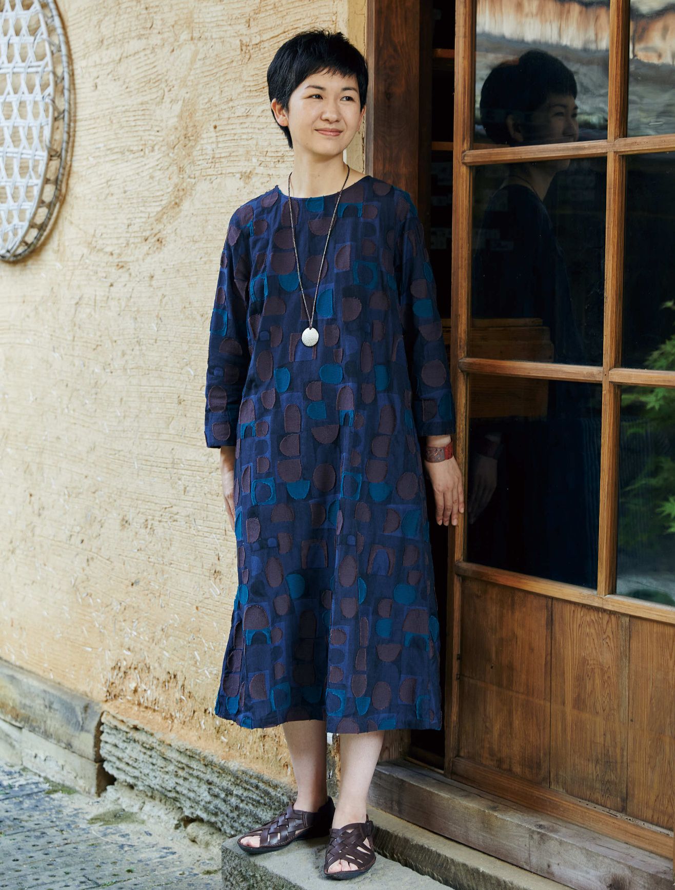 石見銀山 群言堂 根々のチェニック 石見銀山 群言堂 根々 コットン