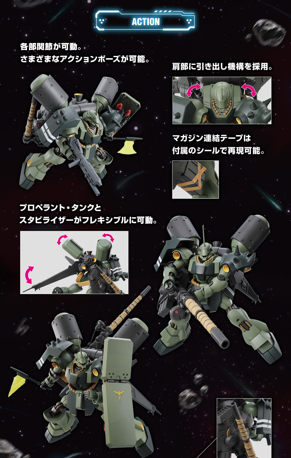 HG 1/144 ギラ・ドーガ(重武装仕様) − 商品情報｜THE GUNDAM BASE