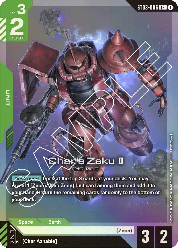 ST03 Enhanced Neo Zeon Mid-Range | GUNDAM CARD GAME Official Website