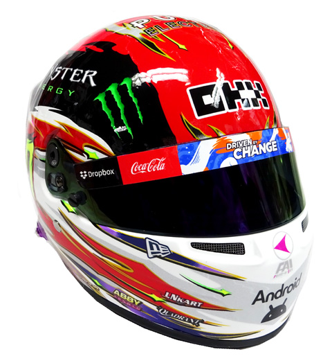 2024 L．ノリス マクラーレン ジャパンGP仕様 1/2 ヘルメット F1の