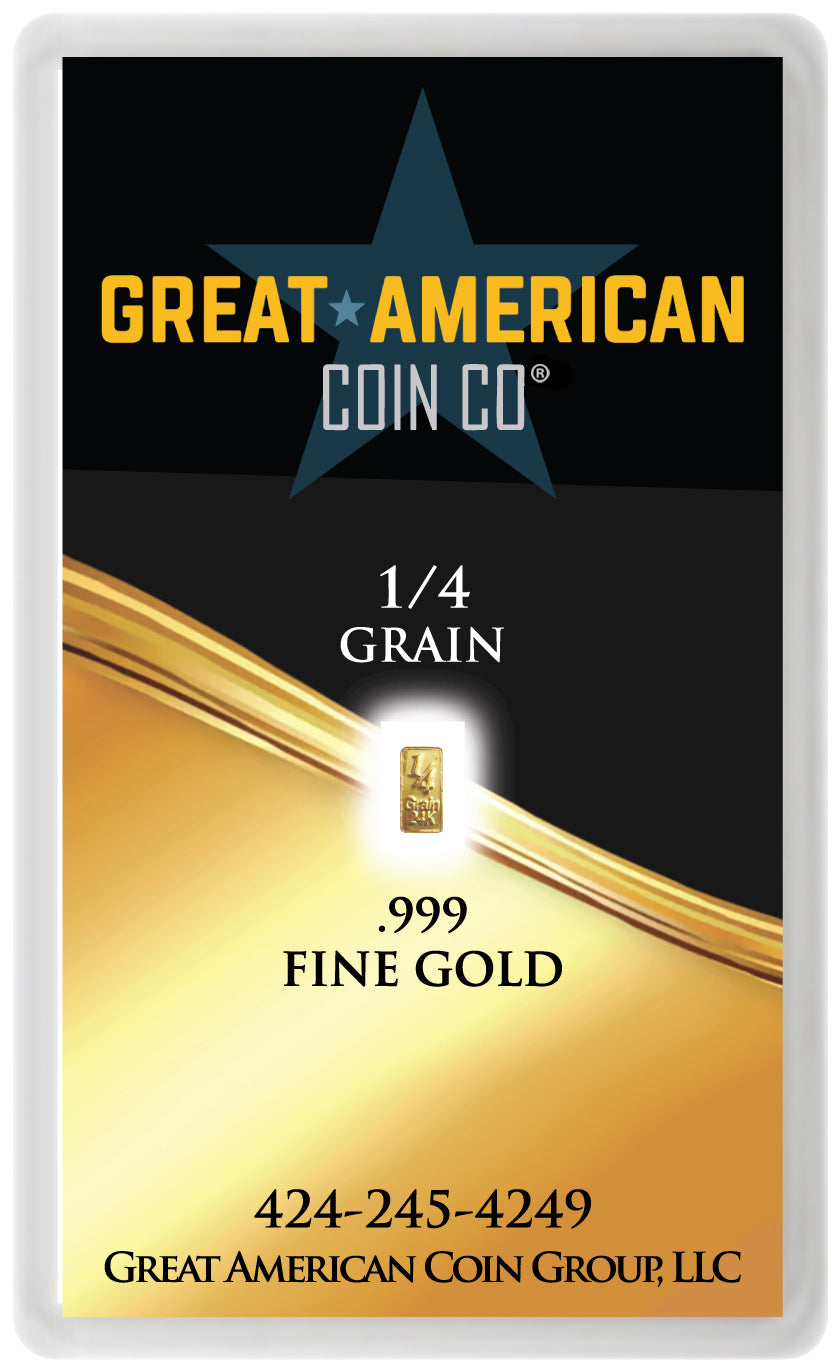 999 Fine Gold One Grain Bar | Great American Coin Company