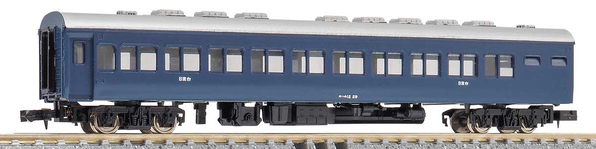 11049＞着色済み オハネ12形（青色）｜エコノミーキット｜Nゲージ鉄道