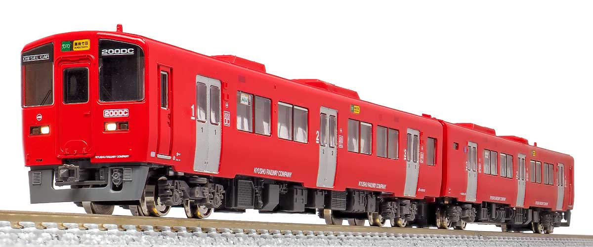 31662＞JR九州キハ200形（赤色・551＋1551）2両編成セット（動力付き