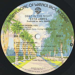 Etta James / Deep In The Night (LP) / Warner Bros 1978 US