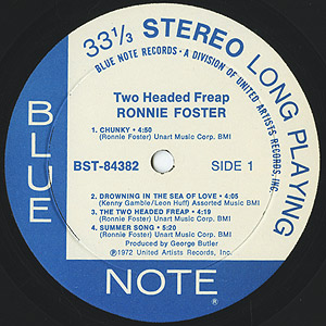 Ronnie Foster / Two Headed Freap (LP) / Blue Note 1972 US
