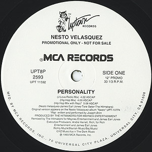 Nesto Velasquez / Personality(12inch) / Uptown 1993 USオリジナル盤