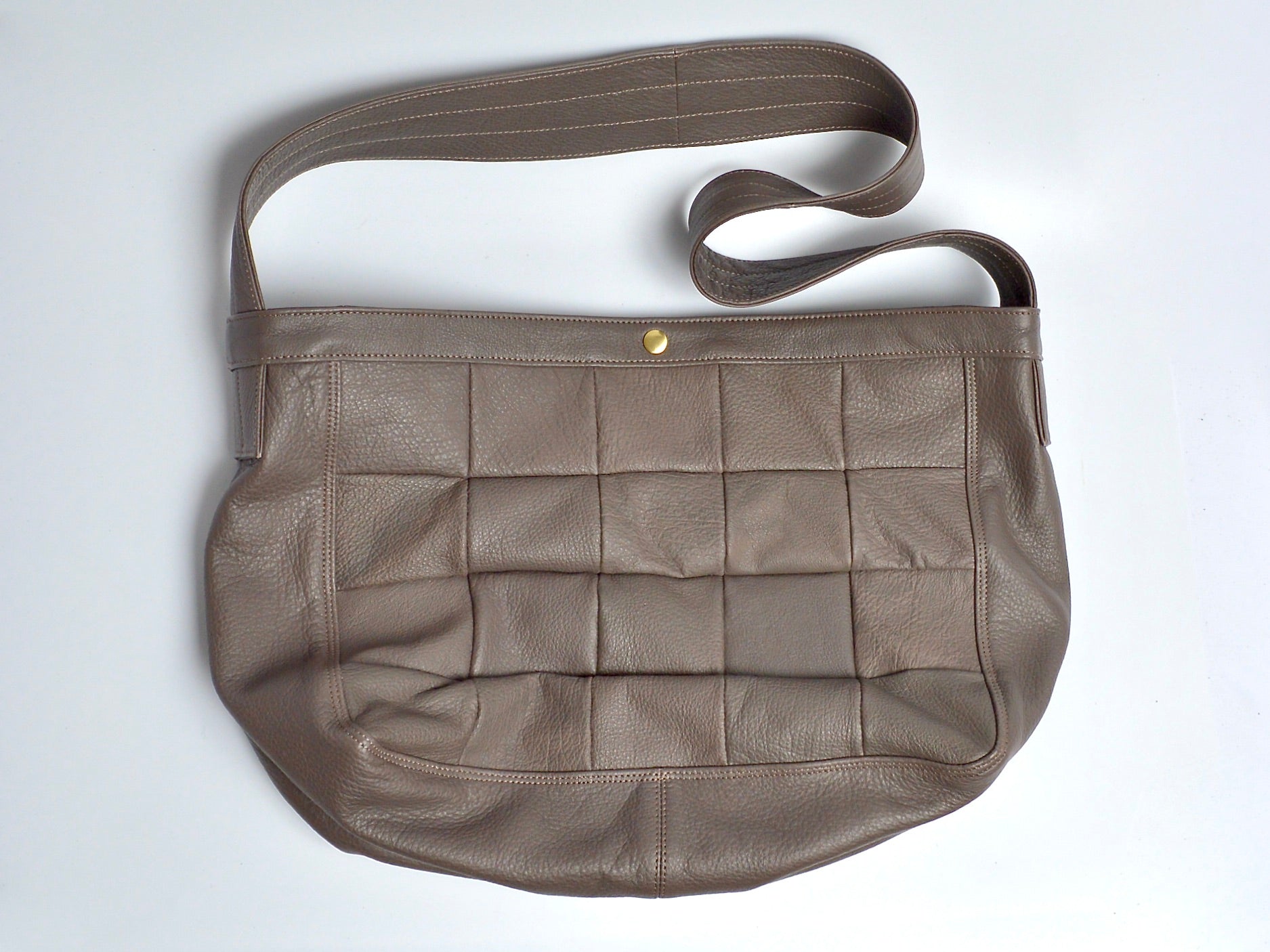 Newspaper bag: Shinshu deer leather: DNB-100