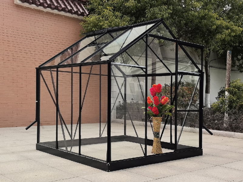 中国メーカーGrowellのOEMガラス製ガーデン用歩行型温室キット