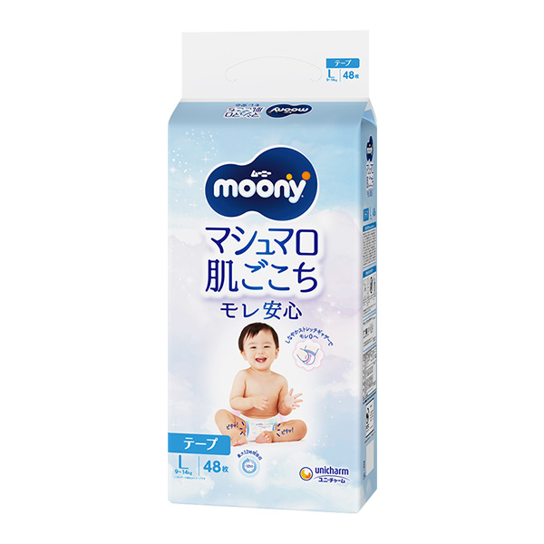 ムーニー マシュマロ肌ごこちモレ安心 Lサイズ 48枚｜ユニ・チャーム