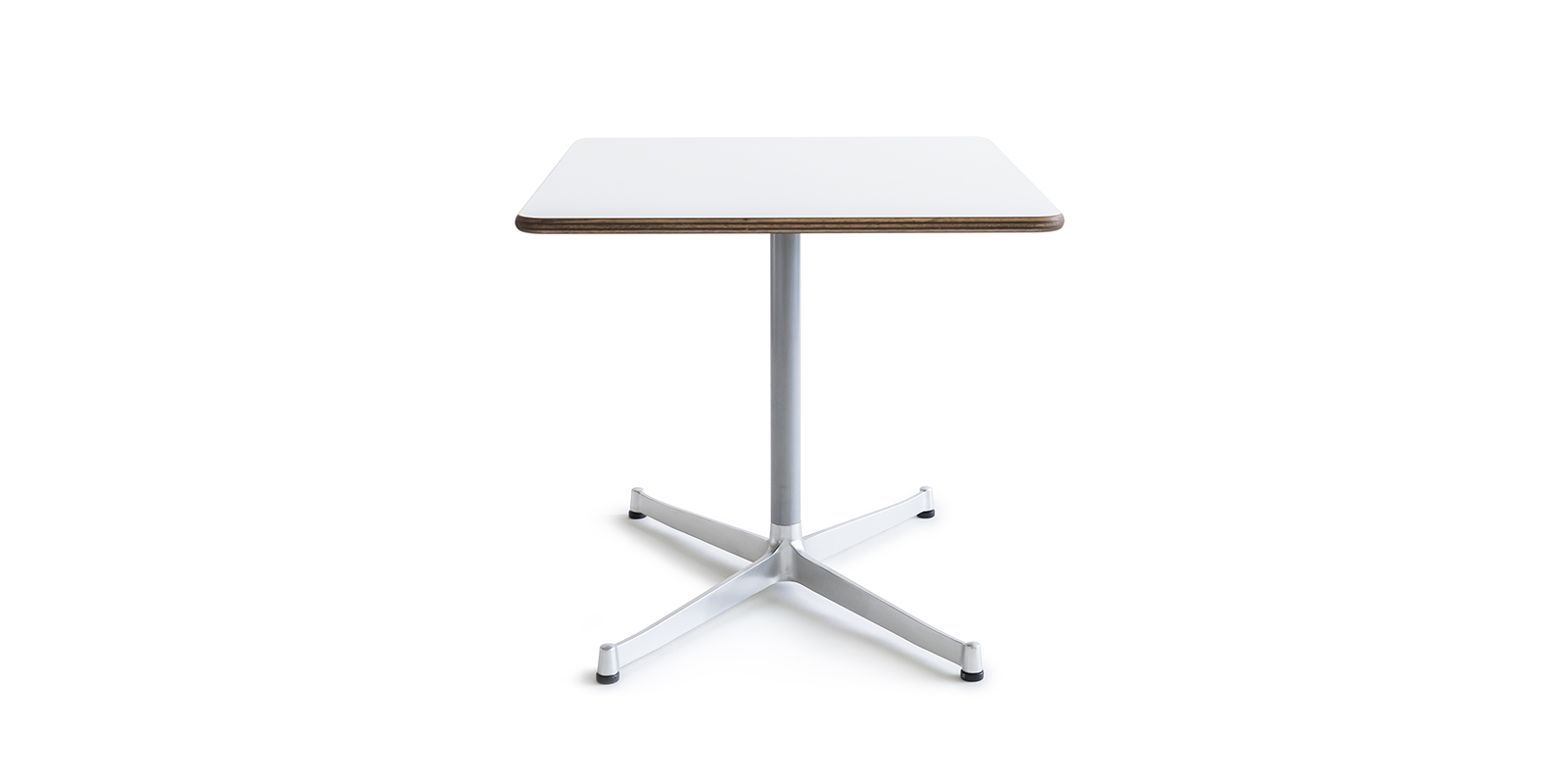 D&DEPARTMENT カフェテーブル ホワイト×シルバー サイドテーブル