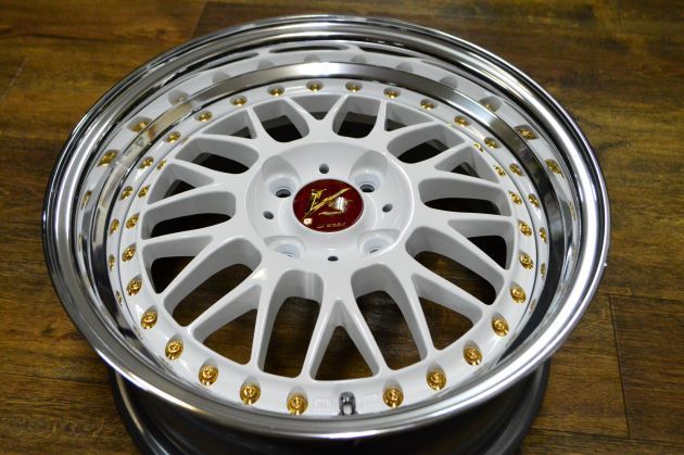 ワークVS-XXの14インチをリム交換で15インチ化+ディスク色変え塗装