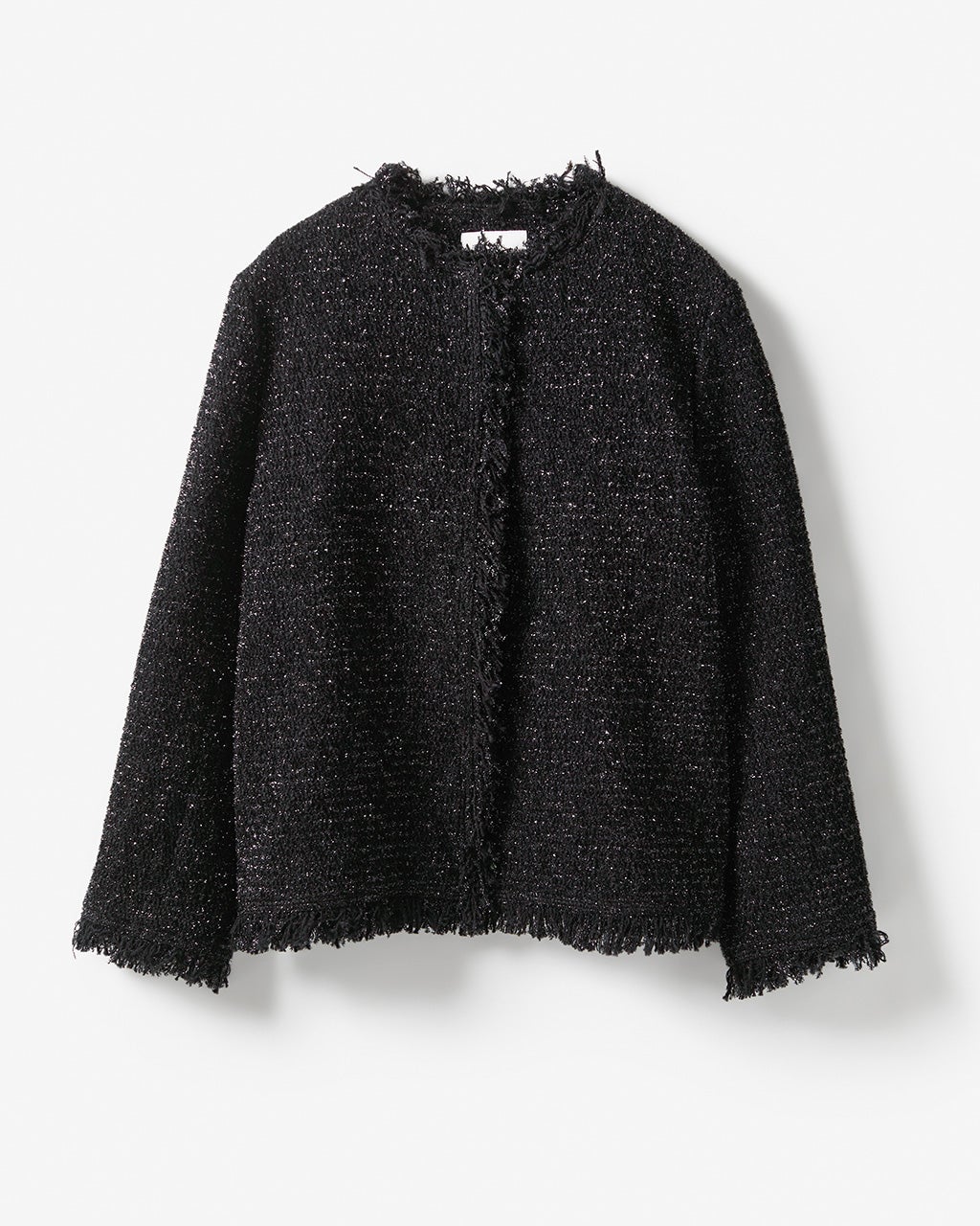 ラメツイード・ノーカラージャケット/DoCLASSE