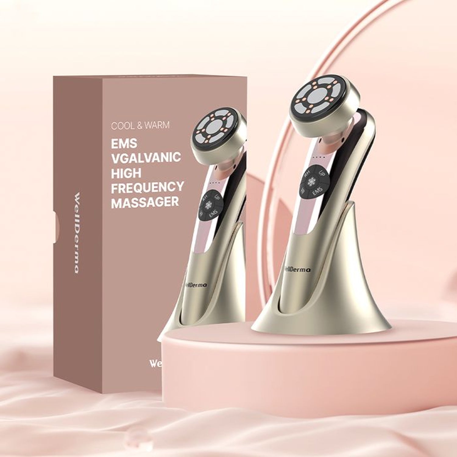 ボディ・フェイスケア WellDerma EMS Galvanic Total Care System M