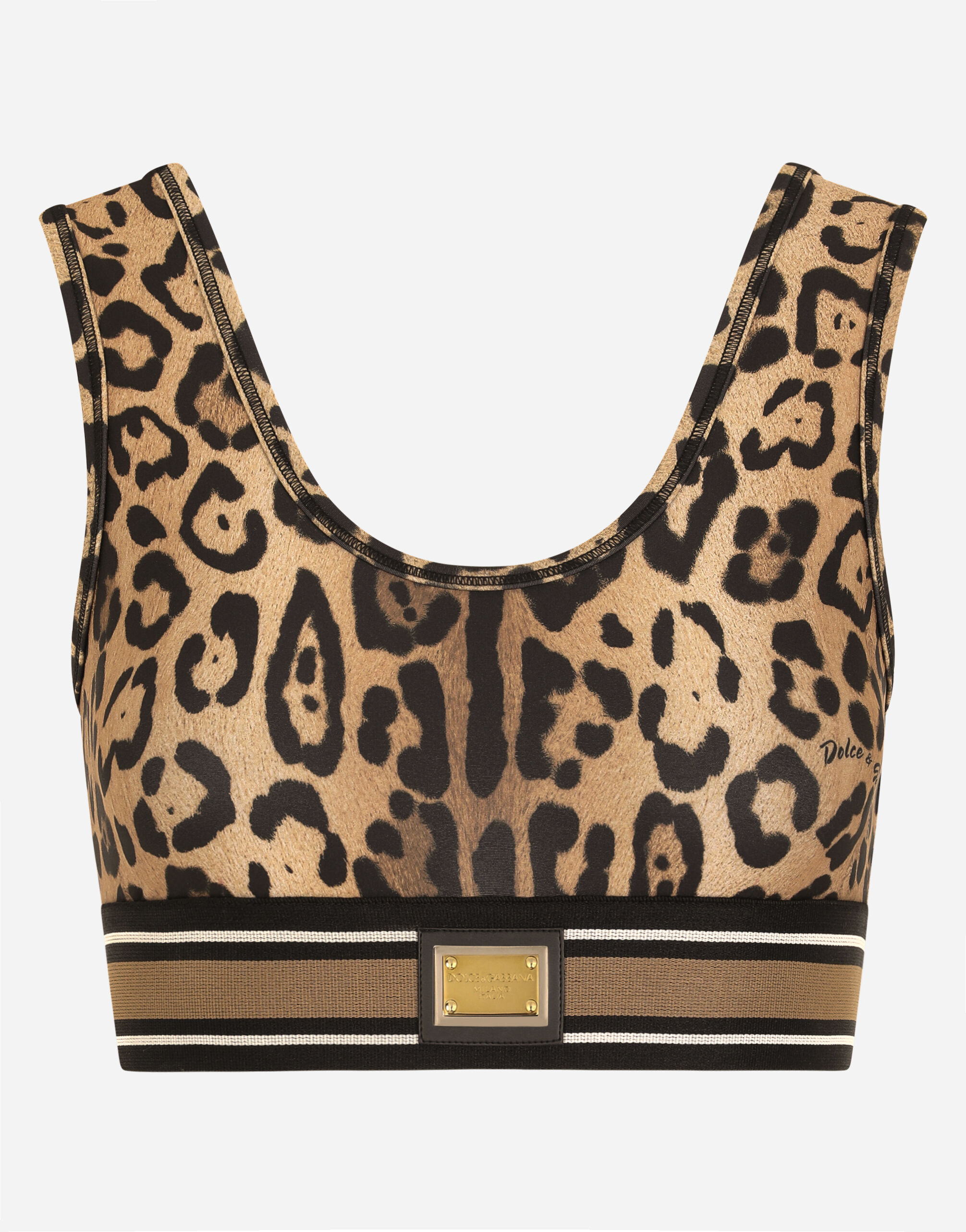 Leopard print crop top | Crespo Leo Dolce&Gabbana