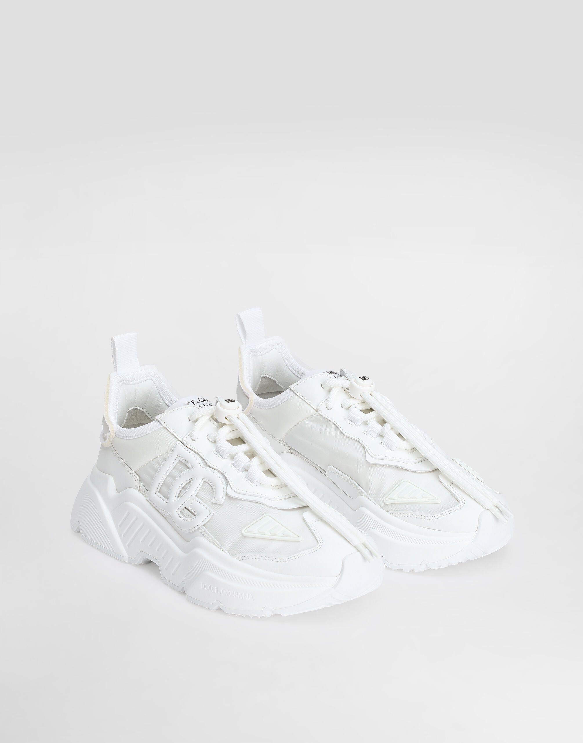 Mixed-materials Daymaster sneakers in White for Women