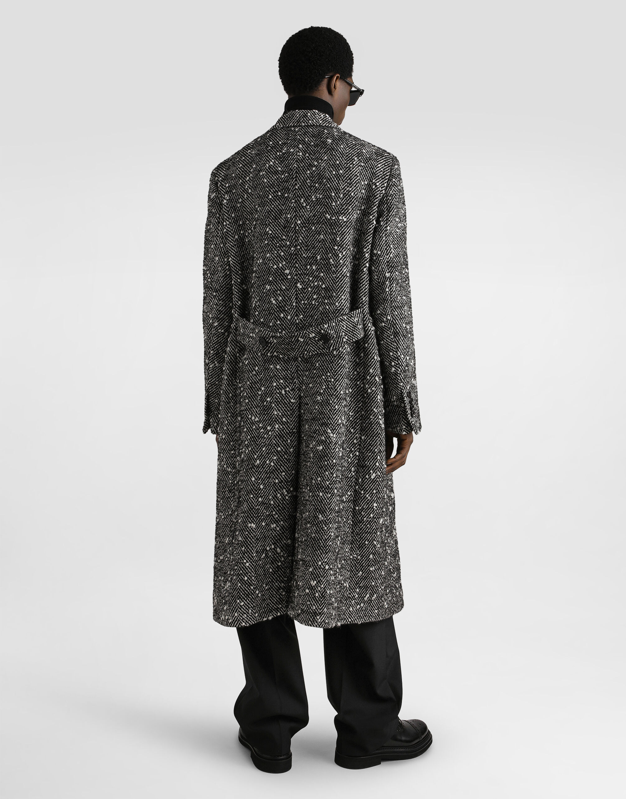 Multicolorのメンズ ヘリンボーン ウールブレンド ダブルブレスト